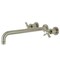 Kingston Brass KS8048ZX Wall Mount Tub Faucet, Brushed Nickel KS8048ZX - alternate 1